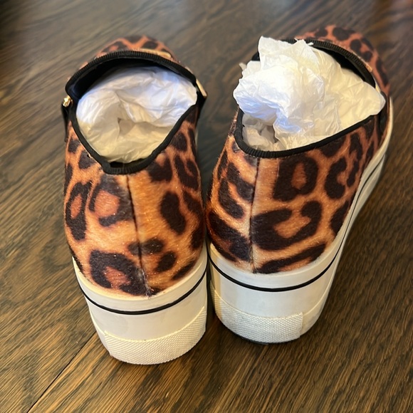 Stella Mccartney leopard platform shoes, furry texture - Picture 3 of 6